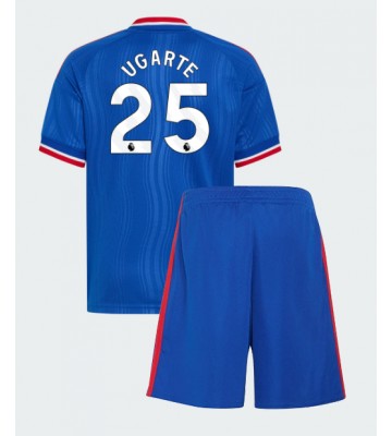 Manchester United Manuel Ugarte #25 Bortaställ Barn 2026-27 Kortärmad (+ Korta byxor)